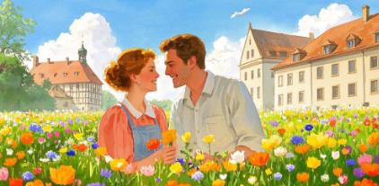A Blossoming Love at German Easter
